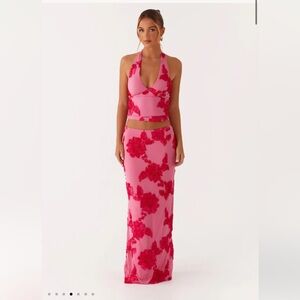 Peppermayo Radiate Halterneck Top - Pink NWT